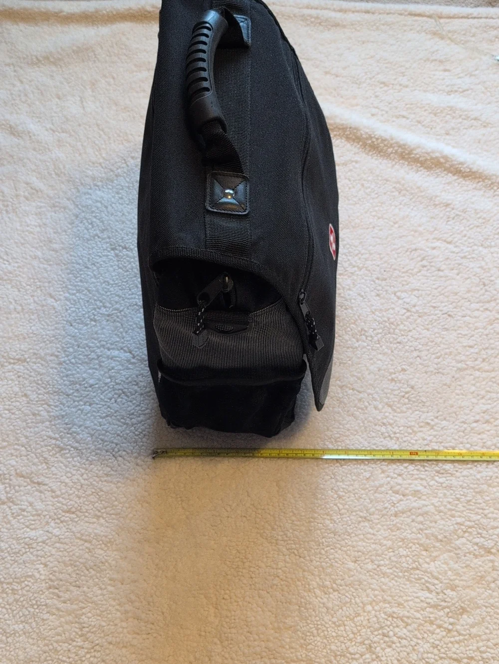 Black Swiss Messenger Bag / Backpack